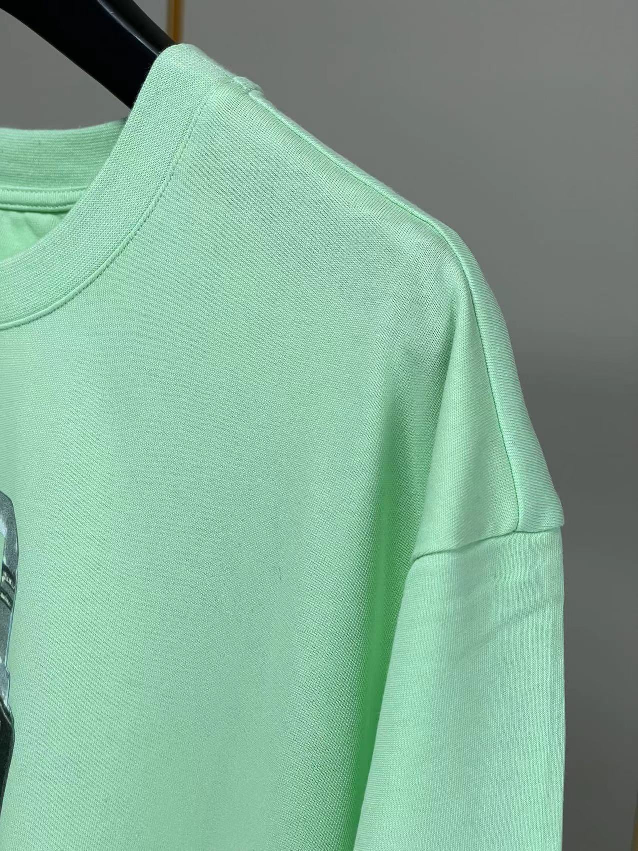 ジバンシィtシャツ激安通販 純綿 短袖 トップス ファッション ロックプリント 柔らかい 大販売 2色可選 グリーン_8