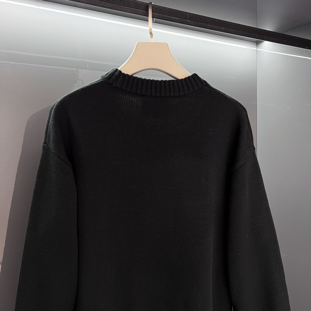 ヴェルサーチェとはｎ級品 シンプル 暖かい アウター セーター ニット ゆったり ファッション 大販売 ブラック_4
