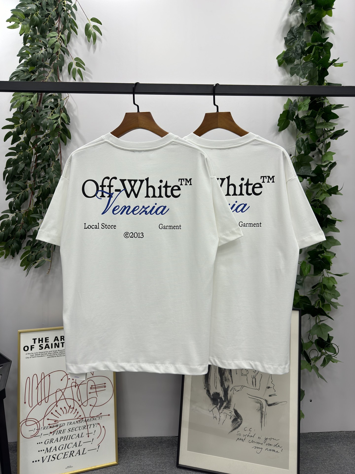 限定 セール 低価オフホワイトtシャツ 偽物 高品質 コットン素材 定番_3