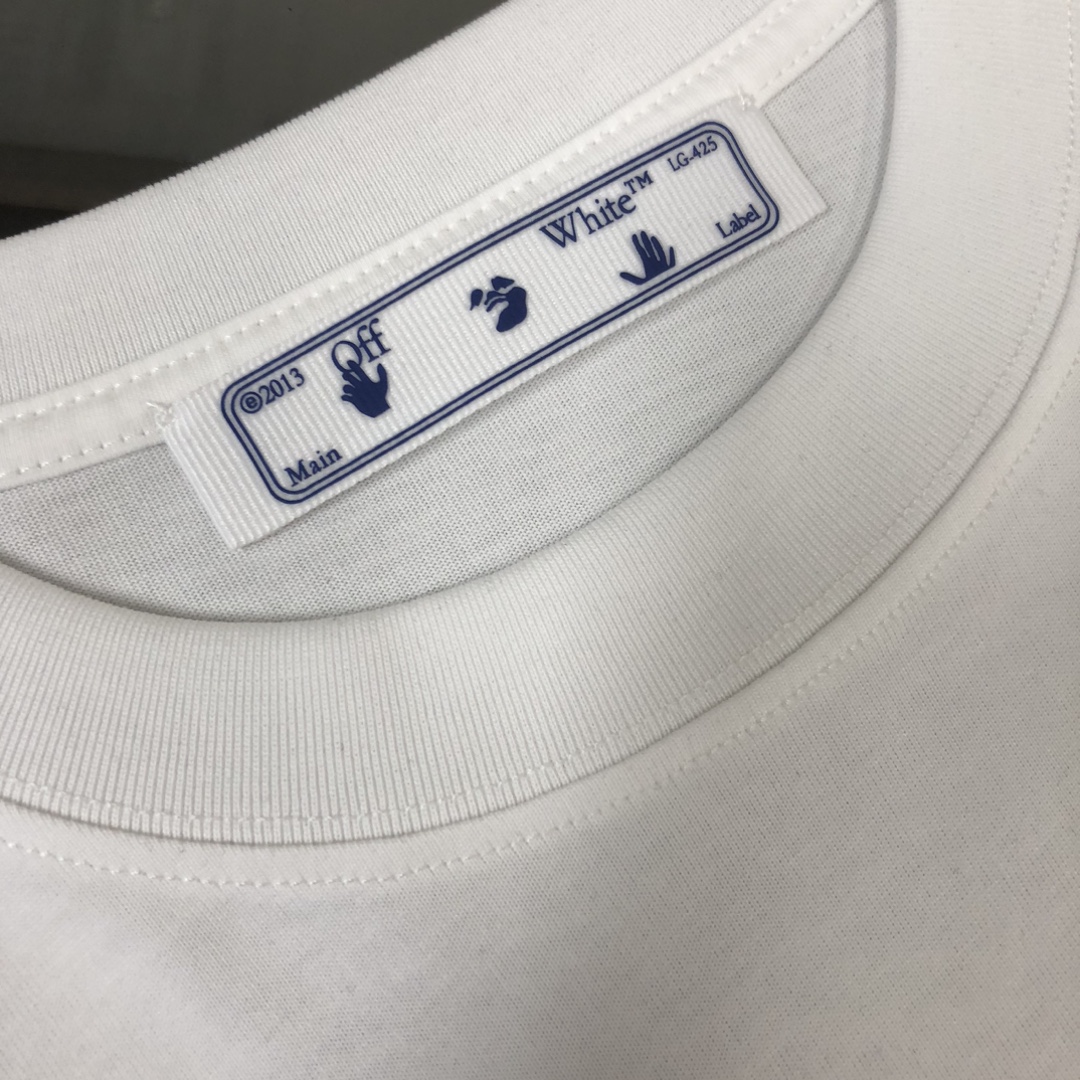最新作オフホワイト公式 tシャツ 偽物　ブランド　矢印の要素　春夏_4