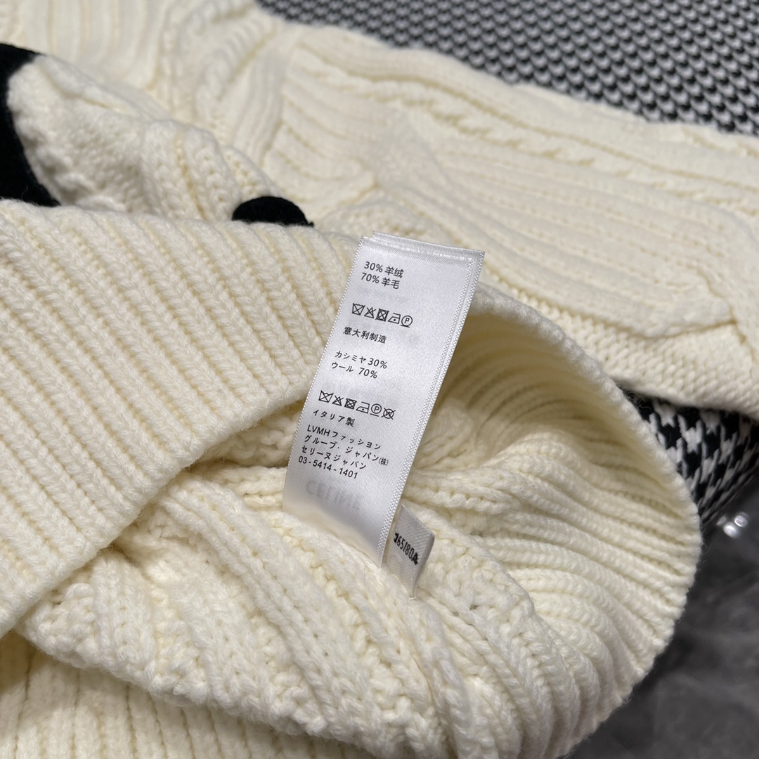 お勧め品 セリーヌ ピエロ ニットコピー トップス セーター 暖かい シンプル ロゴ 日常服 柔らかい 人気品 ホワイト_8
