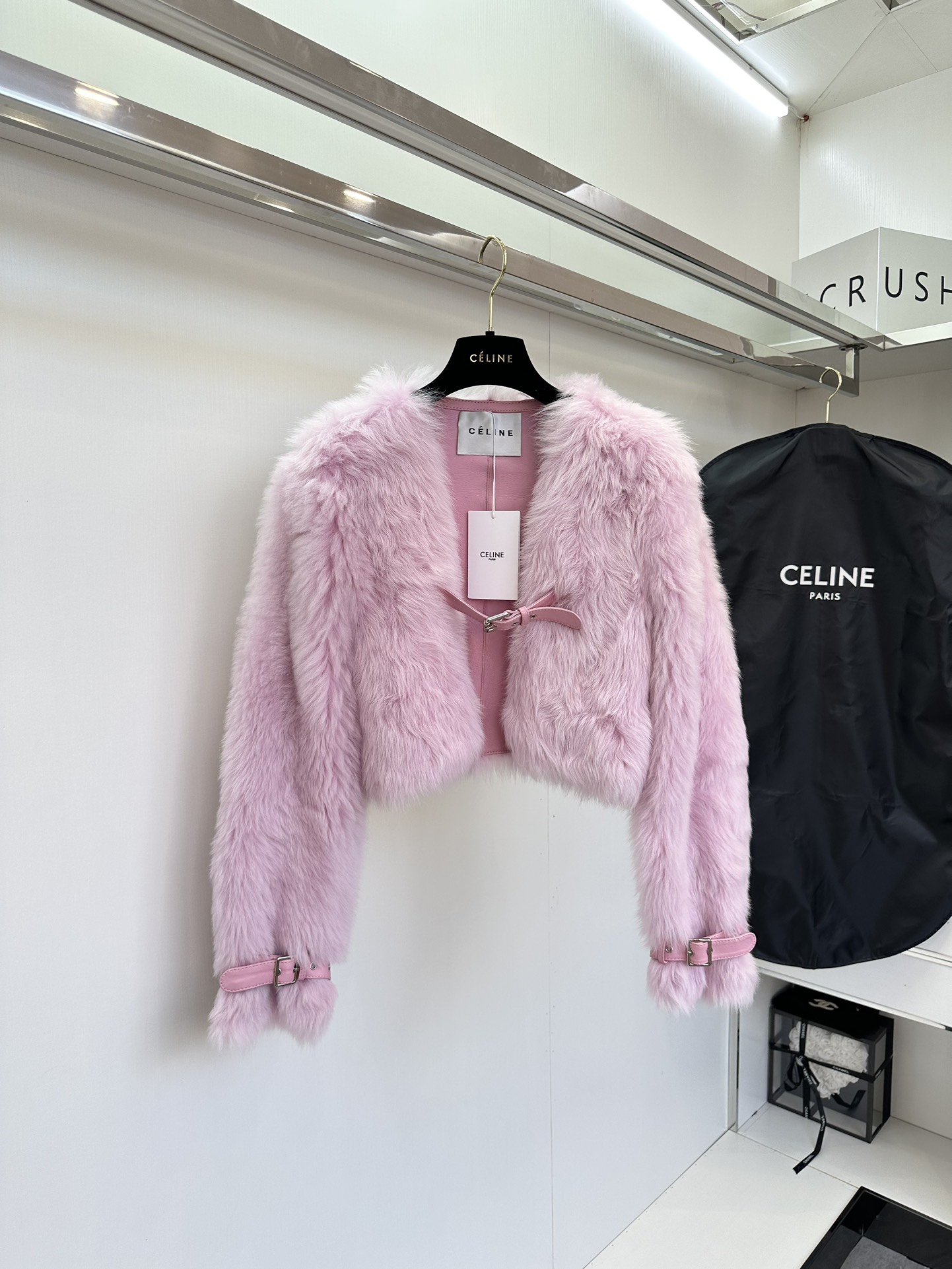 セリーヌ ジャンパー偽物 鮮やかな色 イタリア製 高級品 もこもこ 暖かい ファッション レディース 3色可選 ピンク_7