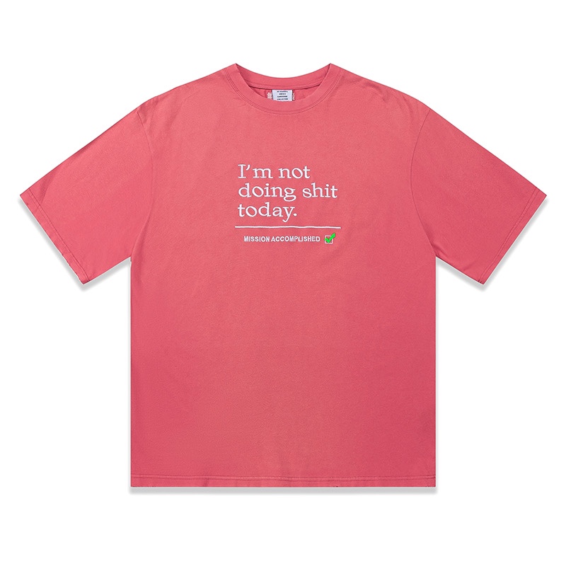 春夏新品 ヴェトモンtシャツｎ級品 純綿 トップス 可愛い 半袖 シンプル 人気のTシャツ プリント 2色可選_1