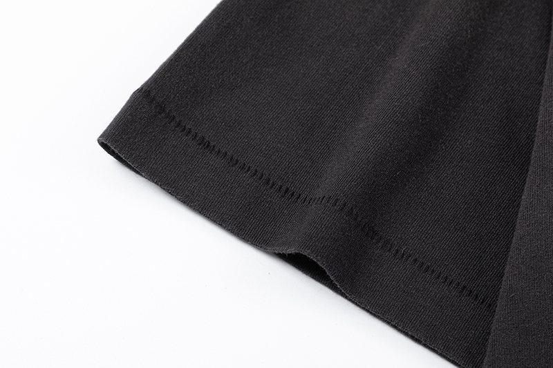 激安大特価最新作の セントマイケル スウェットコピー プリント 品質保証 純綿tシャツ トップス 短袖 ブラック_8