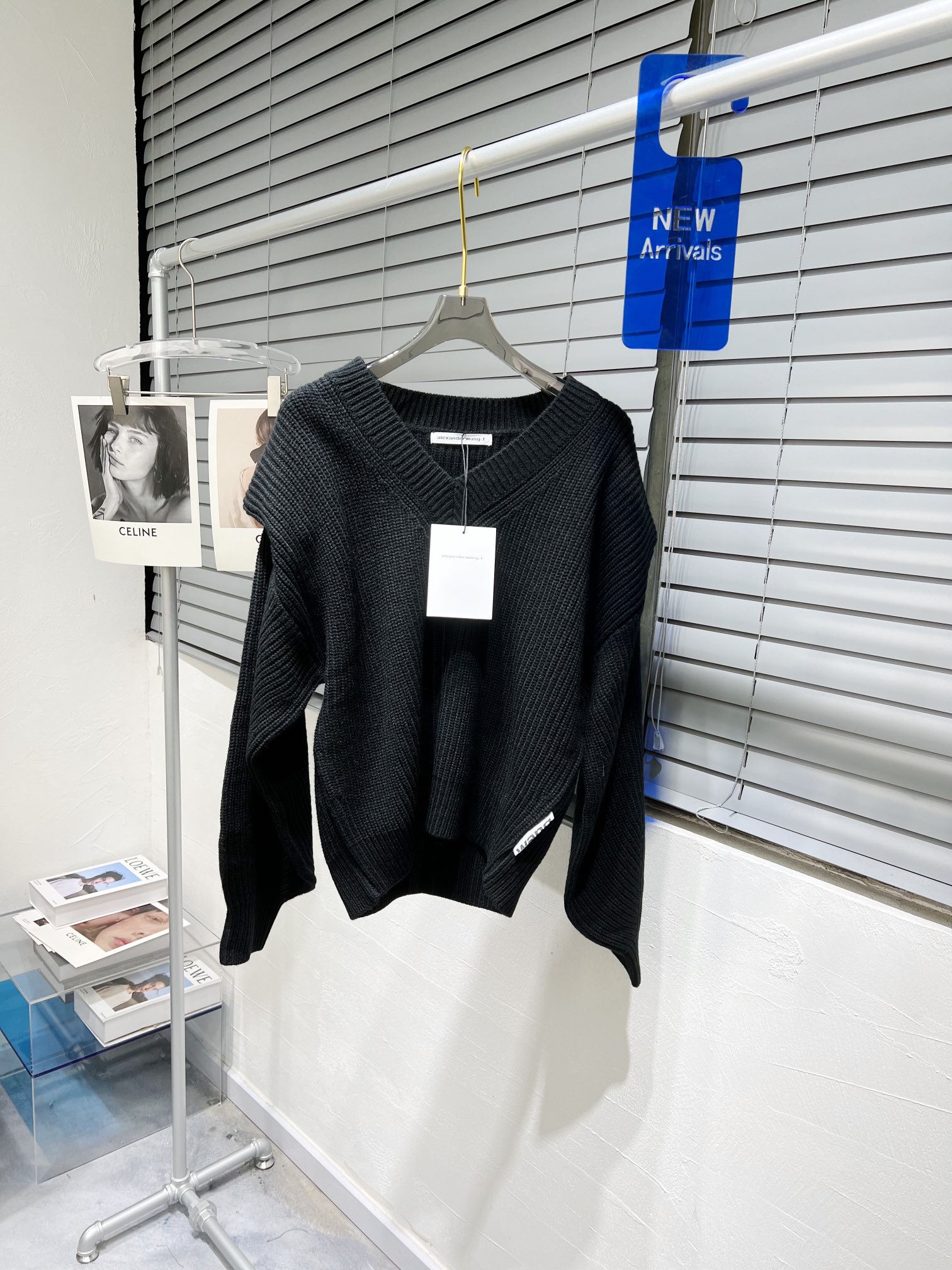 存在感のある アレキサンダーワンサイズ感激安通販 セーター ニットトップス ファッション 防寒 ブラック_1
