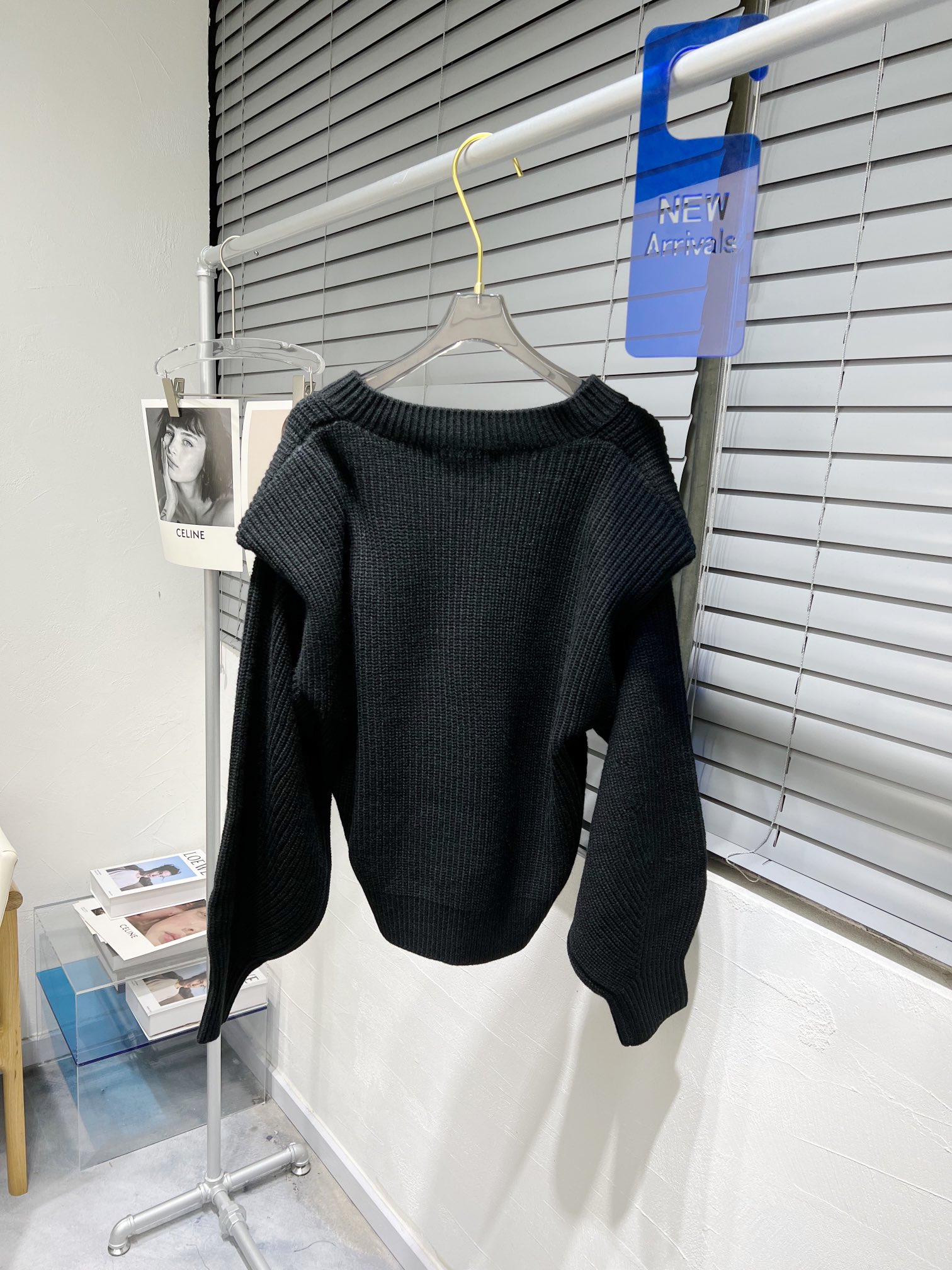 存在感のある アレキサンダーワンサイズ感激安通販 セーター ニットトップス ファッション 防寒 ブラック_2