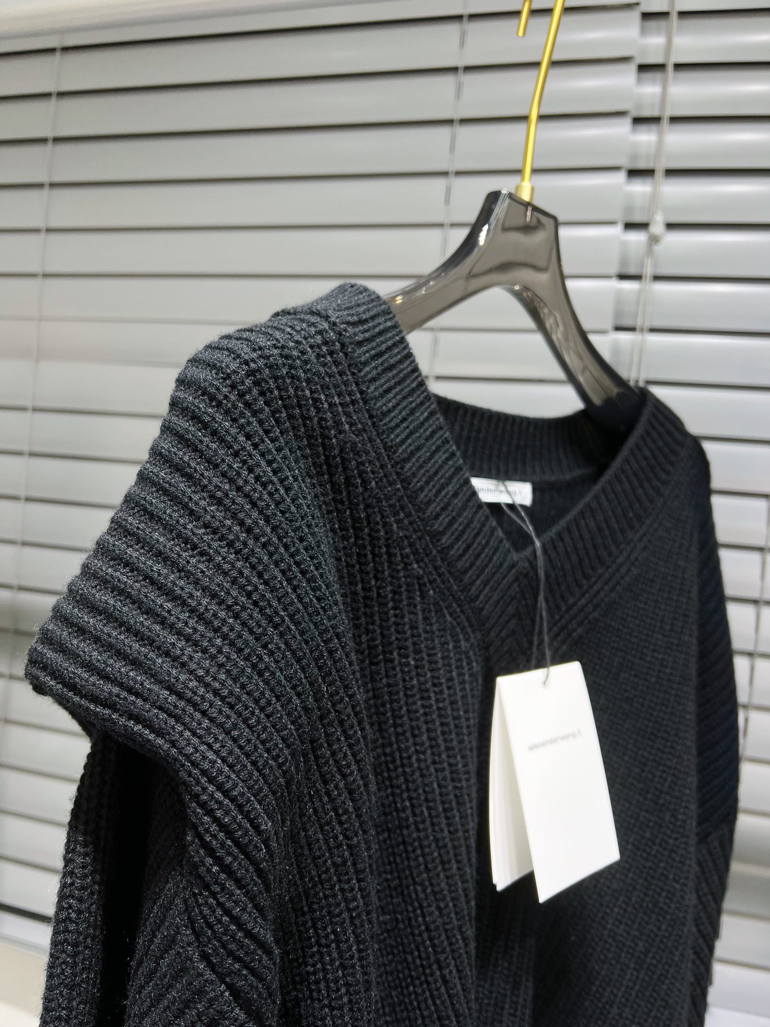 存在感のある アレキサンダーワンサイズ感激安通販 セーター ニットトップス ファッション 防寒 ブラック_5