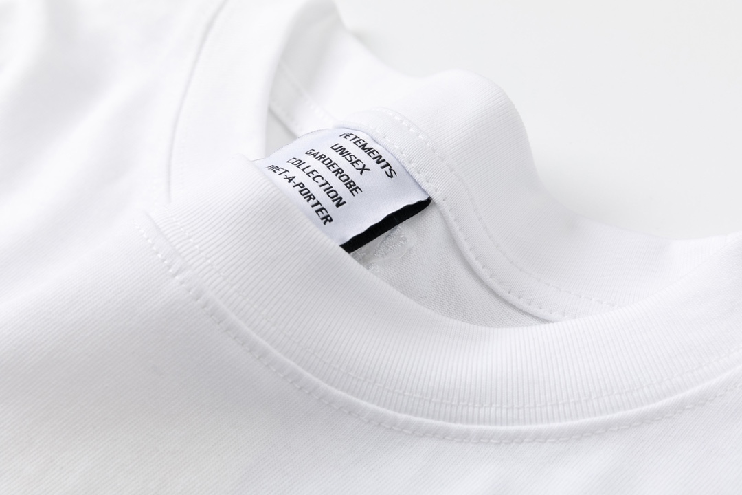 最安値人気 ヴェトモンスウェットｎ級品 純綿 トップス 短袖 ロゴプリント Tシャツ シンプル 限定品 2色可選_7