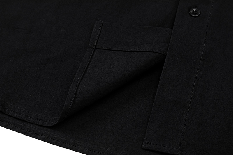 ヴェトモン tシャツ 公式ｎ級品 純綿 トップス 長袖 プリント ファッション 人気 ハイネック 青いロゴプリント ブラック_7