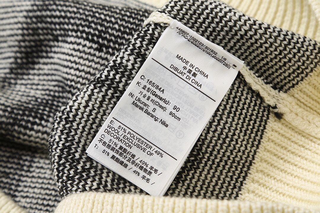 ステューシーセーターサイズ感偽物 Stussy ⅹ Nikeコラボ トップス ニット 人気 暖かい ファッション クリームイエロー_6