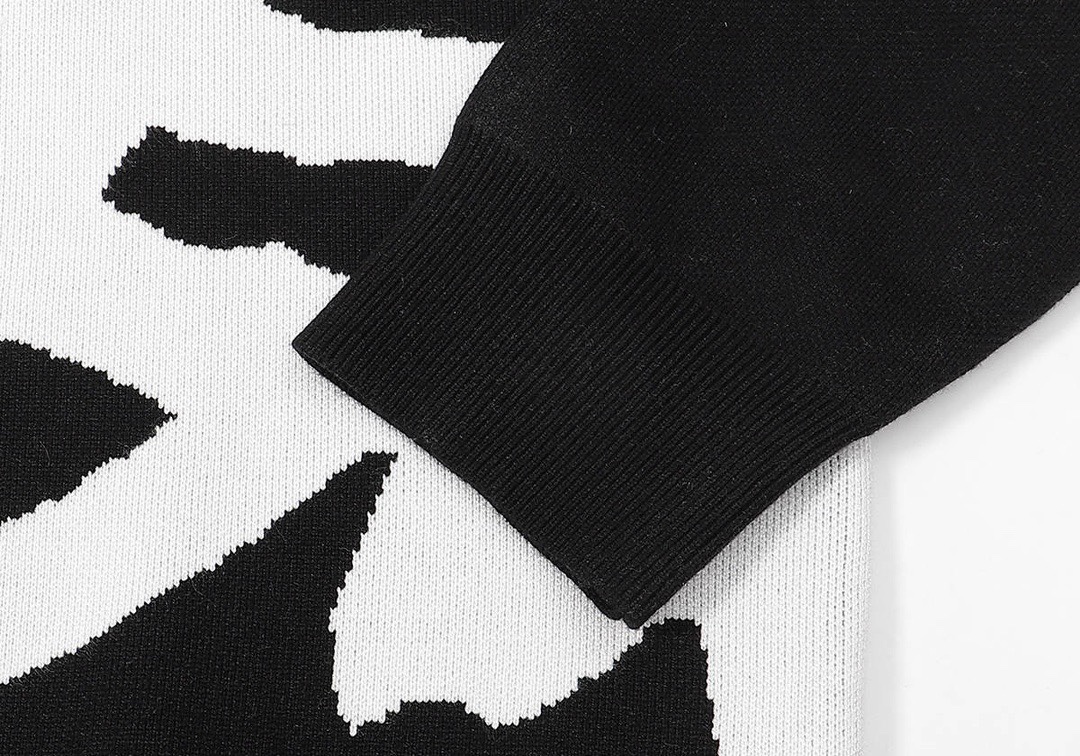 バレンシアガtシャツ メンズスーパーコピー トップス ニット 大きいロゴ ウール 人気新品 暖かい ファッション ブラック_5