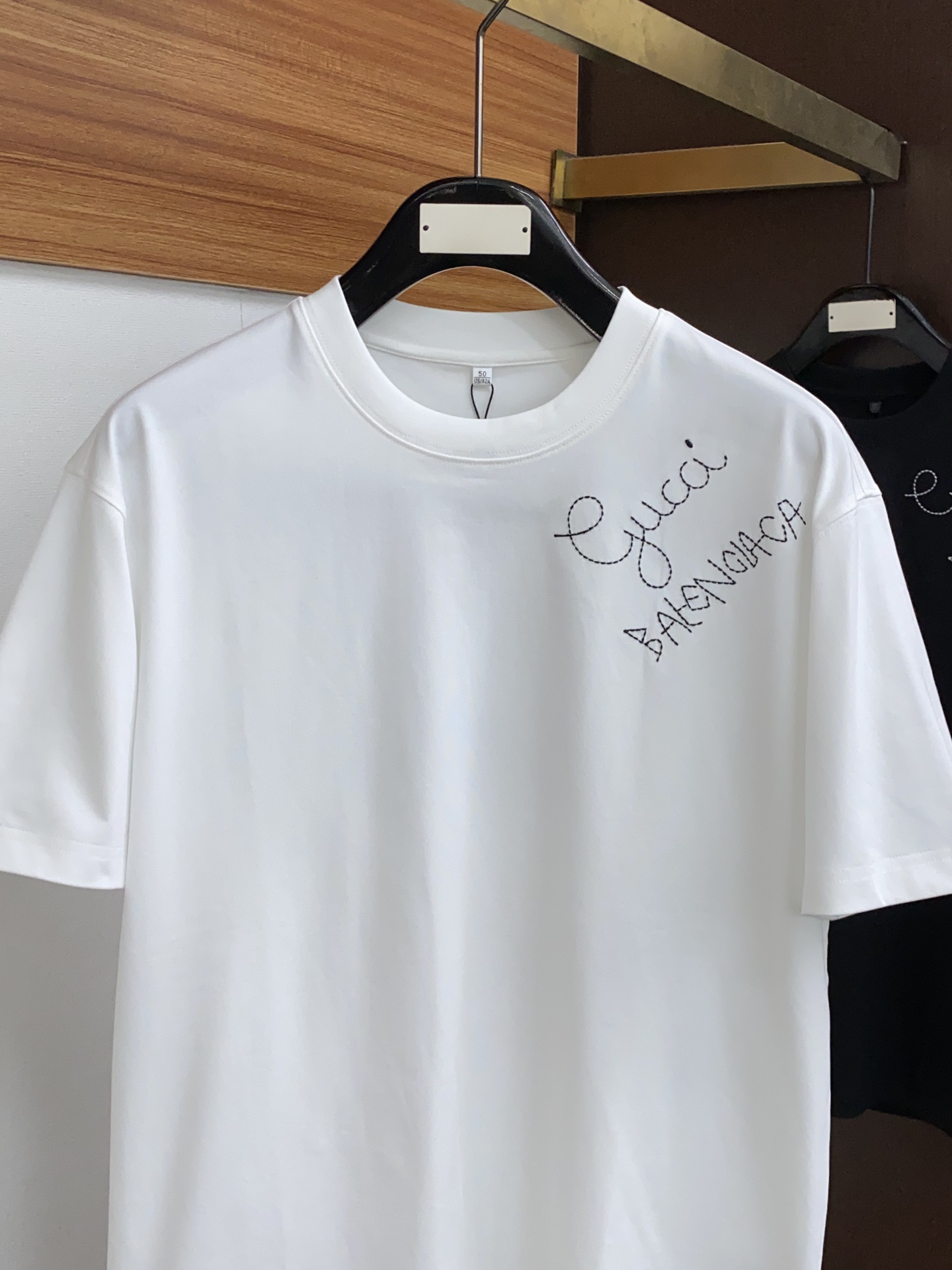 最安値 バレンシアガtシャツ サイズ感偽物 トップス ファッション プリント シンプル ゆったり 新品 2色可選 ホワイト_2