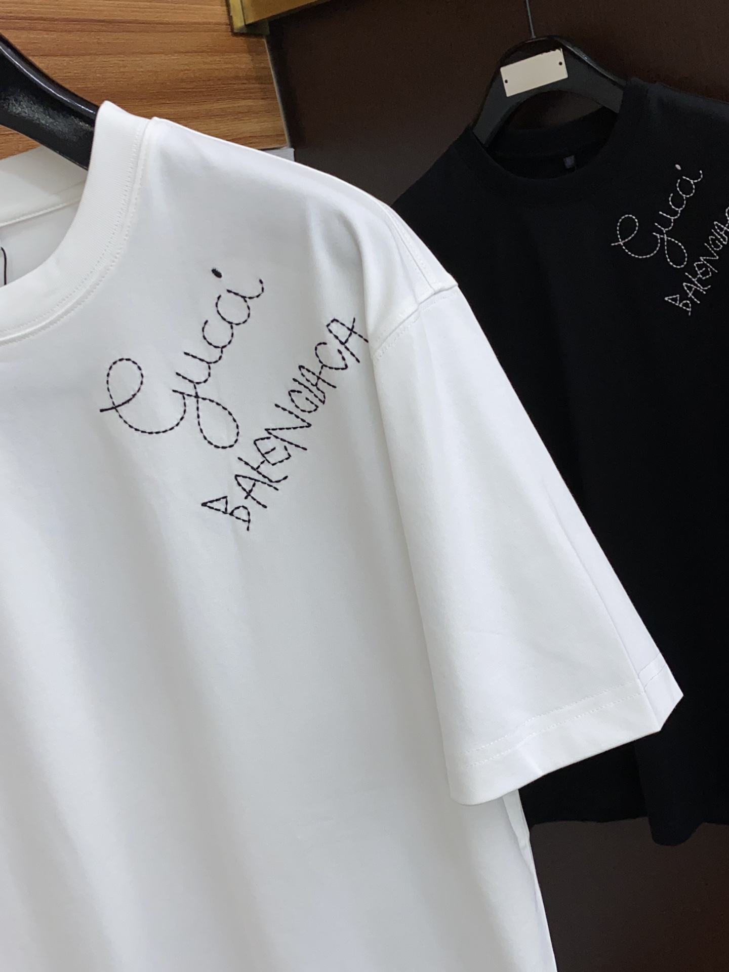 最安値 バレンシアガtシャツ サイズ感偽物 トップス ファッション プリント シンプル ゆったり 新品 2色可選 ホワイト_4