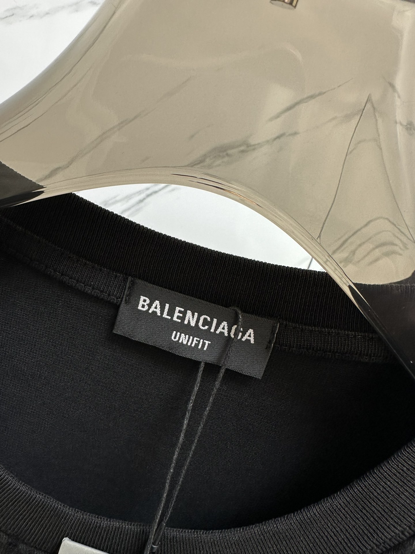 NEW夏の バレンシアガ 半袖tシャツコピー トップス 品質保証 プリント ゆったり 男女兼用 ファッション ブラック_3