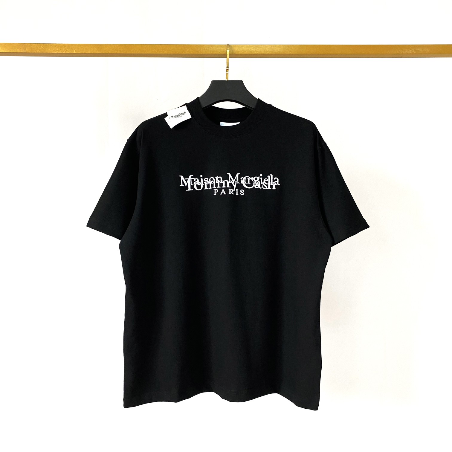 WE11DONE ウェルダン 韓国激安通販 シンプル トップス tシャツ 100%綿 刺繍 高級品 ファッション ブラック_1