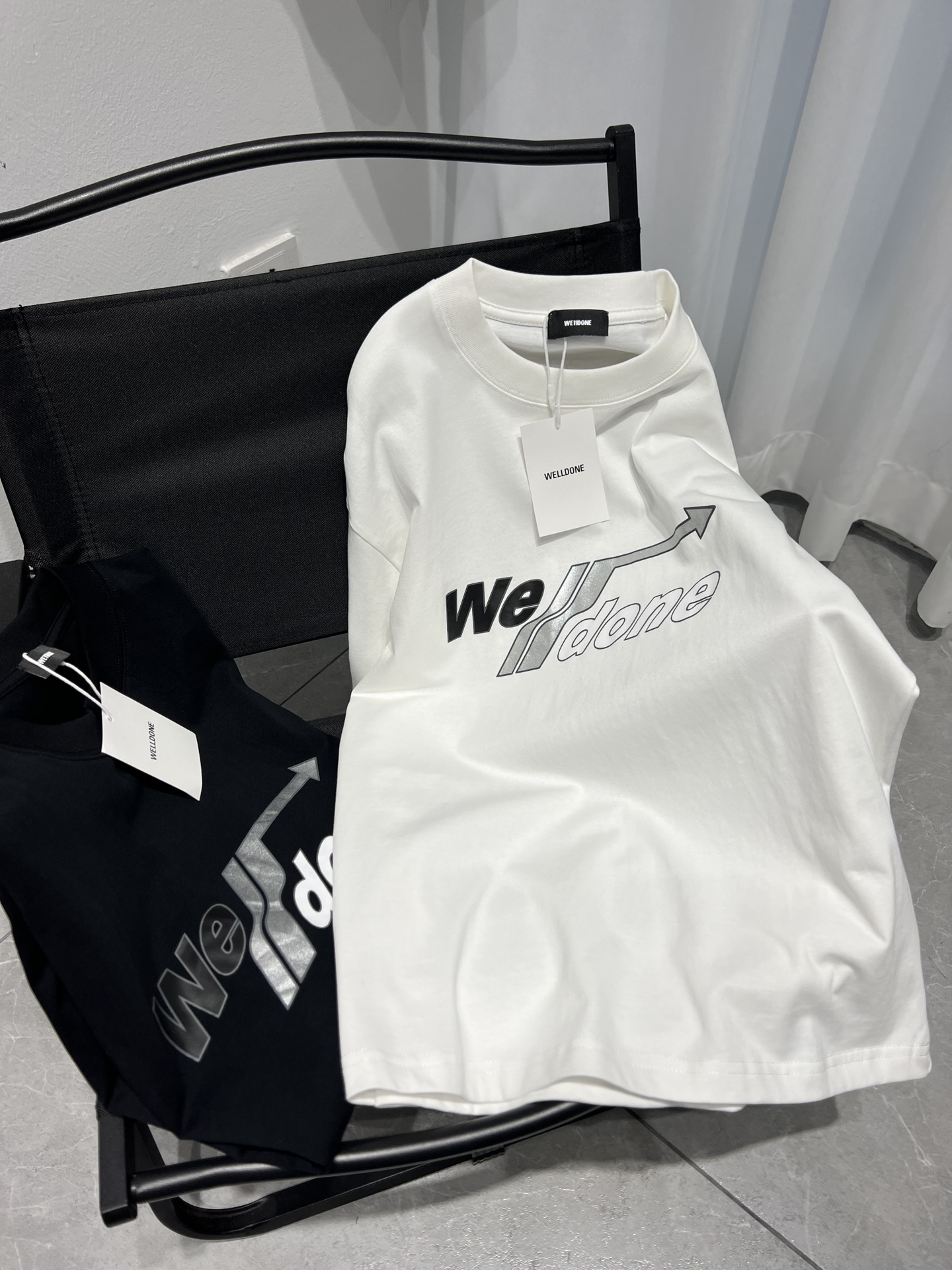 WE11DONE 限定販売 最高品質 ウェルダン tシャツ激安通販 半袖 トップス 純綿 柔らかい ロゴプリント ホワイト_4