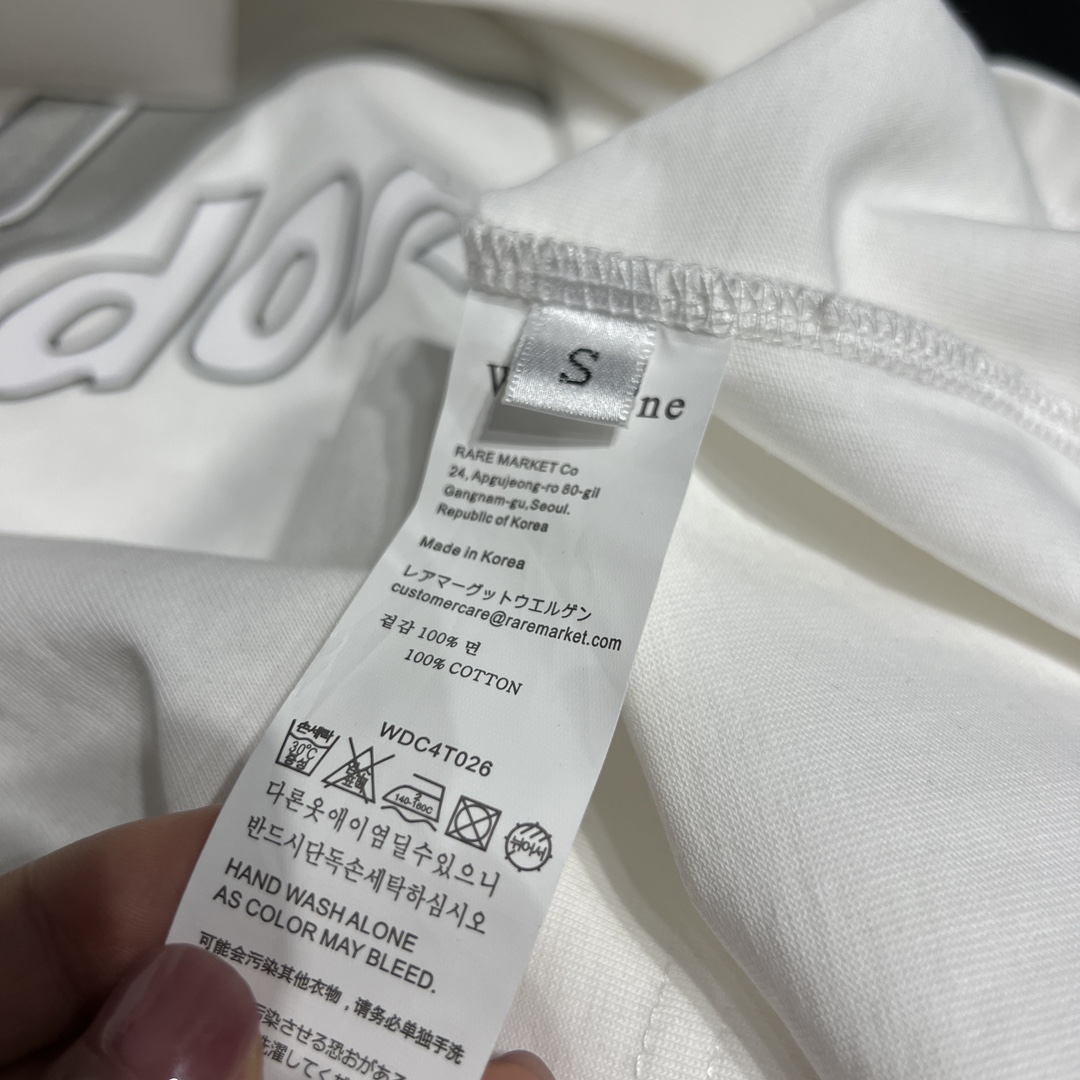 WE11DONE 限定販売 最高品質 ウェルダン tシャツ激安通販 半袖 トップス 純綿 柔らかい ロゴプリント ホワイト_8