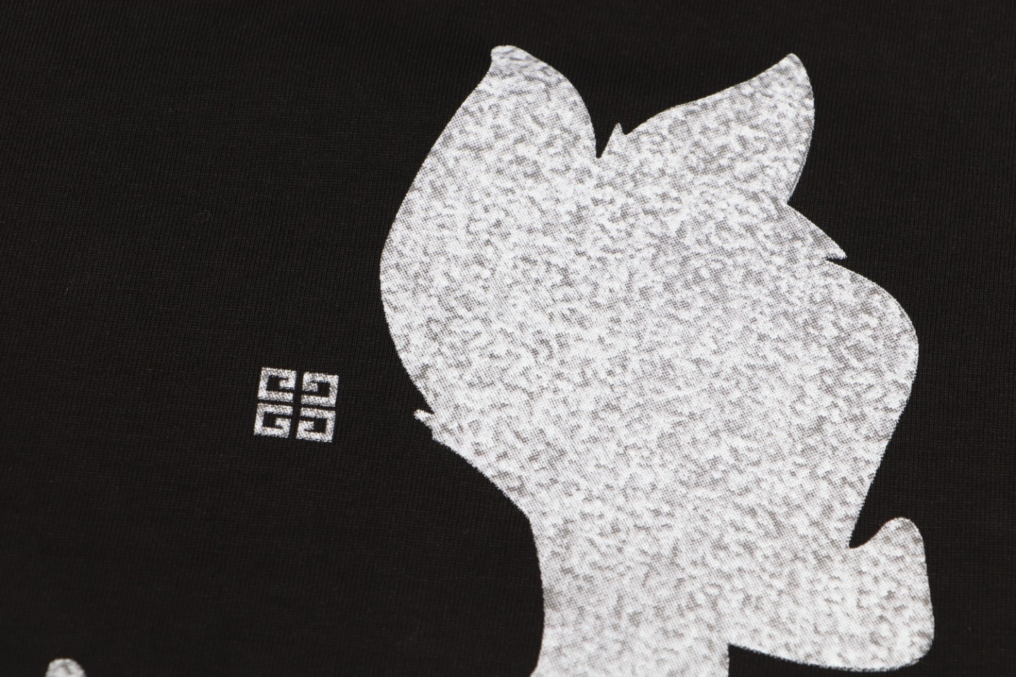 爆買い品質保証 ジバンシィ モデルｎ級品 トップス tシャツ  短袖 柔らかい 純綿 シカプリント 男女兼用 ブラック_7