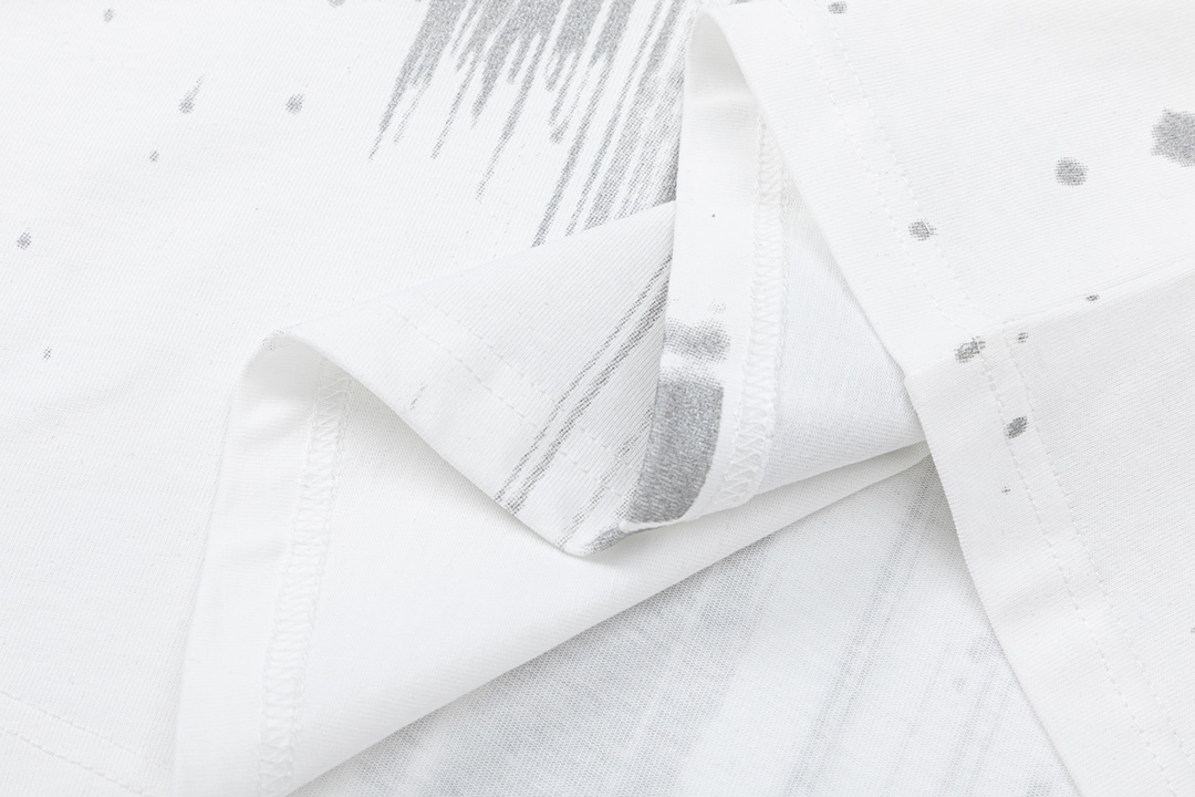 【激安】高級品通販 tシャツ ジバンシーコピー トップス 純綿 星プリント 半袖 柔らかい 快適 ホワイト_8