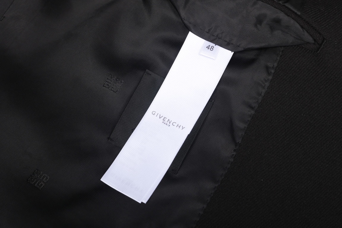 ジバンシィ ジャケット激安通販 トップス アウター ビジネス スーツ 高級感 品質保証 シンプル ハンサム ブラック_8