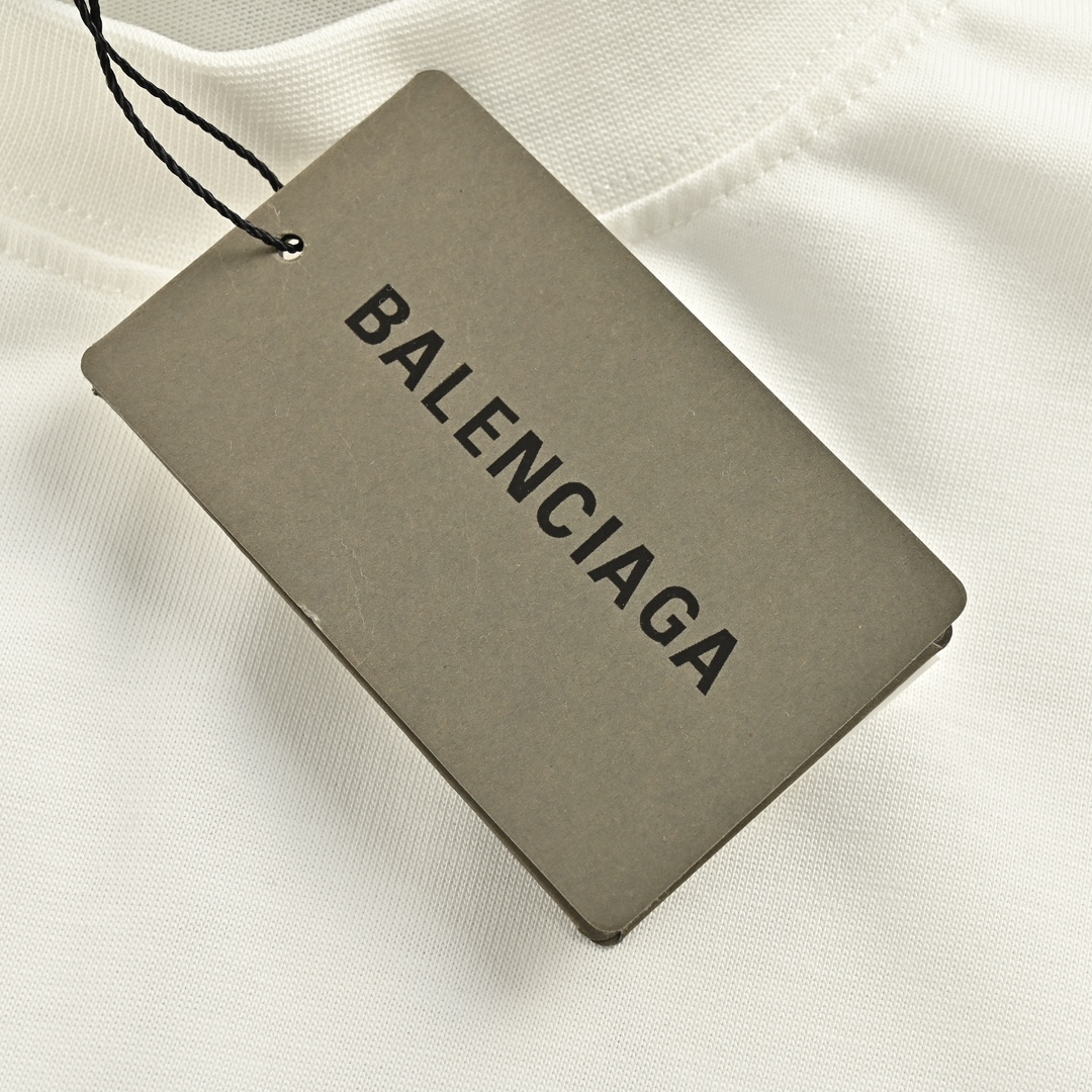 バレンシアガ 激安通販 コピー 半袖 Tシャツ コットン ホワイト 柔らかい 花柄_5