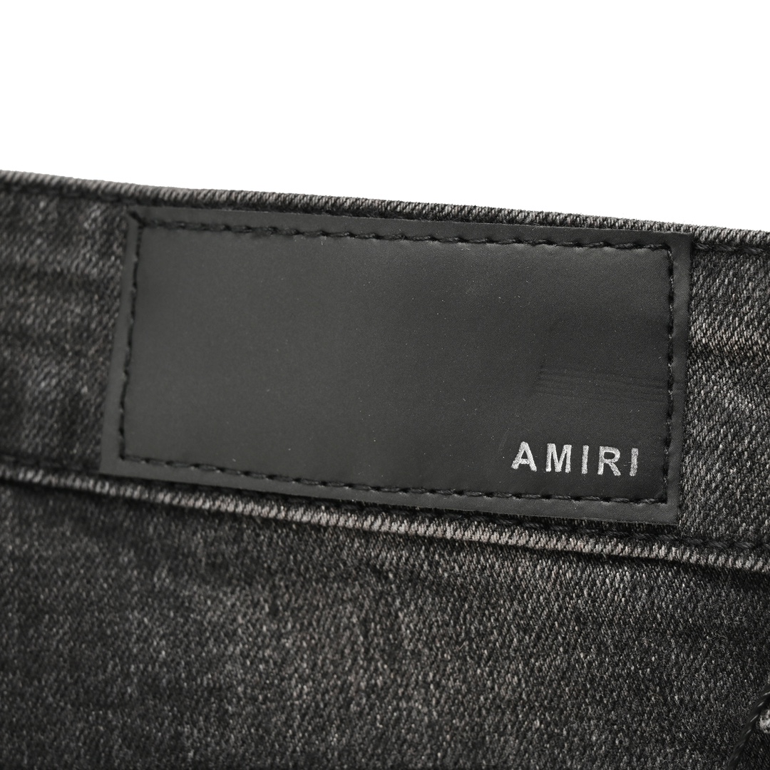 AMIRI ズボン染めるｎ級品 デニムズボン 美脚 パンツ ジンーズ 日常服 柔らかい ファッション シンプル ブラック_5