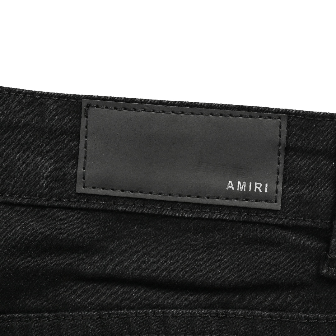AMIRI ミリタリーズボン激安通販 デニムズボン 美脚 パンツ ジンーズ 日常服 柔らかい ファッション シンプル ブラック_5