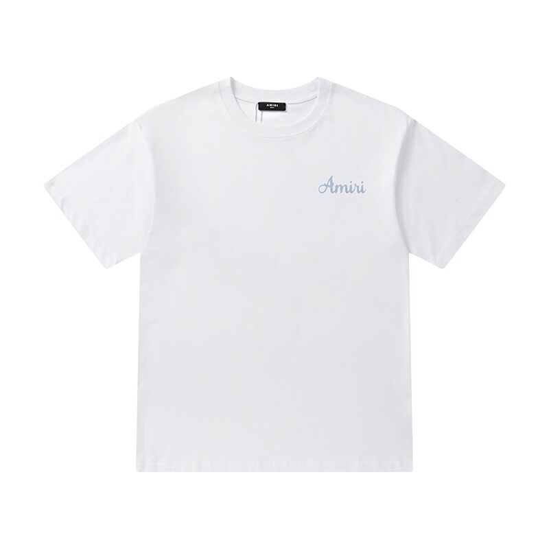 AMIRI 2024定番人気 tシャツamiスーパーコピー 半袖 シンプル 純綿 ロゴプリント 夏 トップス 2色可選_4