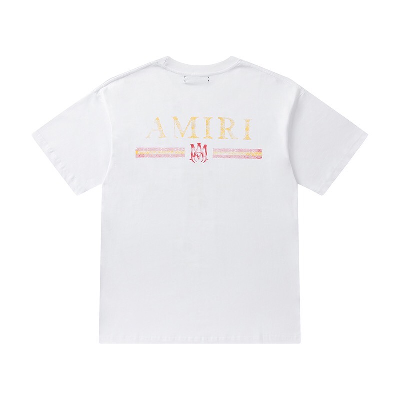 AMIRI 最安値！大人気 tシャツ amiriコピー 半袖 シンプル 純綿 ロゴプリント 夏 トップス 2色可選_6