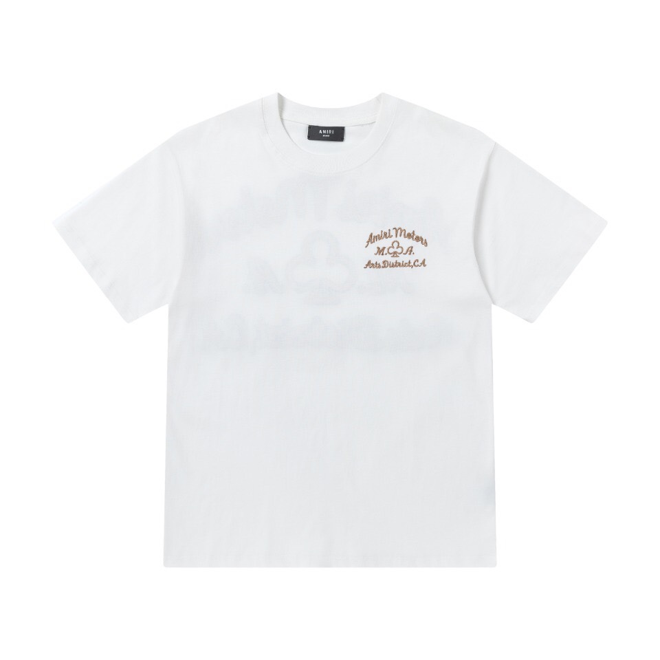 AMIRI 限定セール低価 アミリ tシャツ メンズ激安通販 半袖 シンプル 純綿 ロゴプリントトップス 人気 3色可選_2