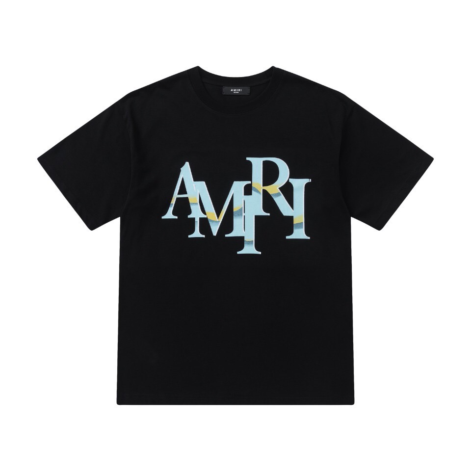AMIRI 2024新登場の amiri シャツ偽物 半袖 シンプル 純綿 ロゴプリントトップス品質保証 3色可選_2