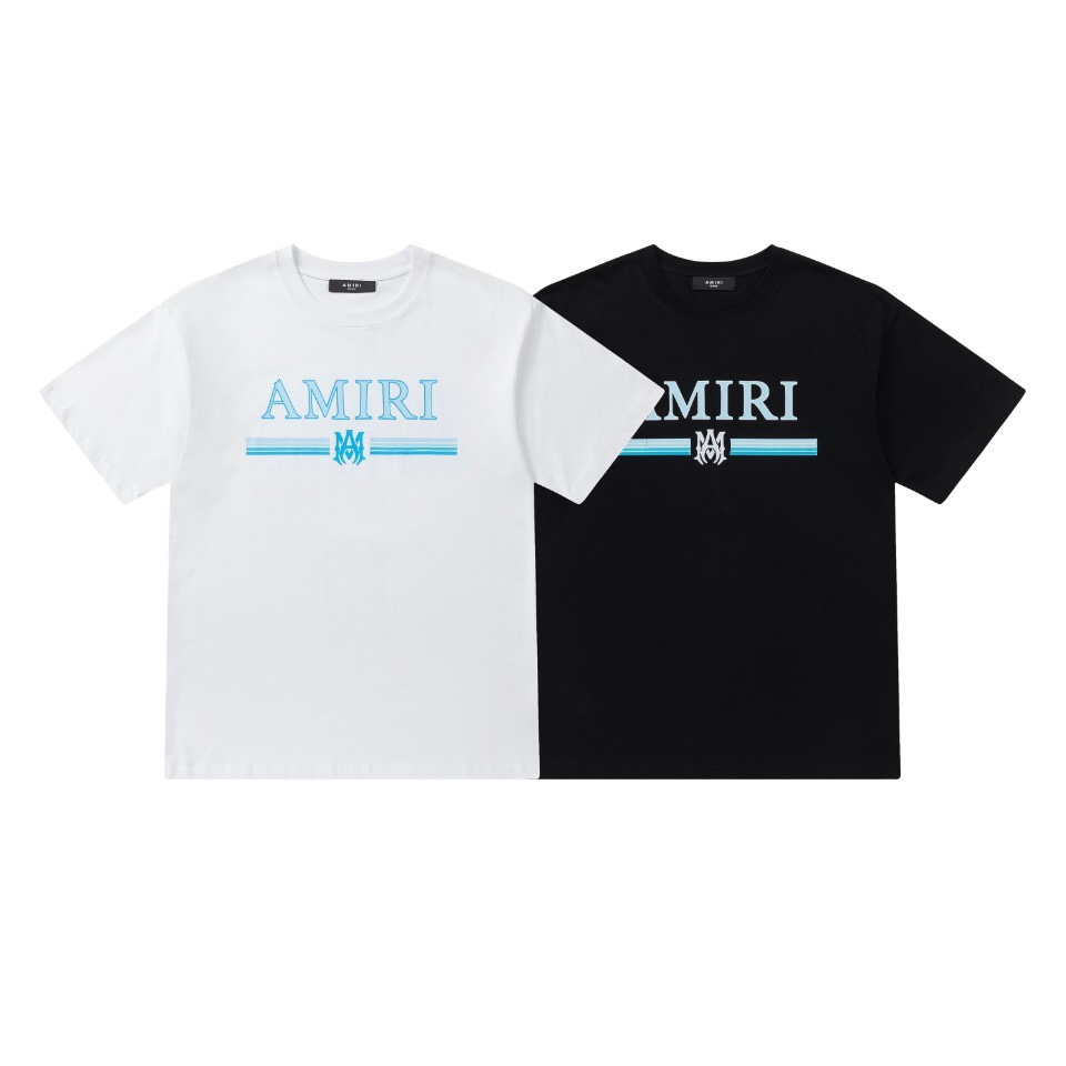 AMIRI 激安大特価最新作の あみり tシャツｎ級品 純綿 トップス LOGOプリント 短袖 柔らかい 快適 2色可選_1