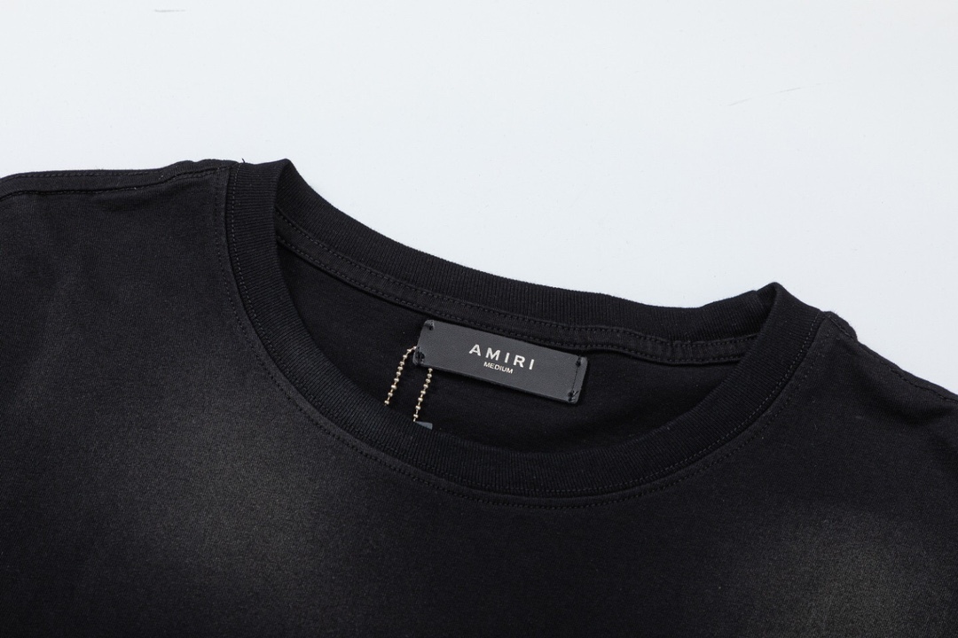 AMIRI 人気定番豊富な アメリカ屋tシャツ激安通販 タイガープリント 純綿 快適 トップス  短袖 柔らかい ブラック_5