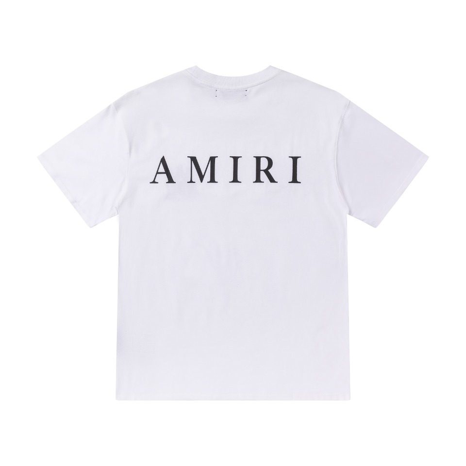 AMIRI 爆買い品質保証 tシャツ 3dモデルスーパーコピー 半袖 柔らかい プリント 純綿 ファッション トップス  2色可選_2