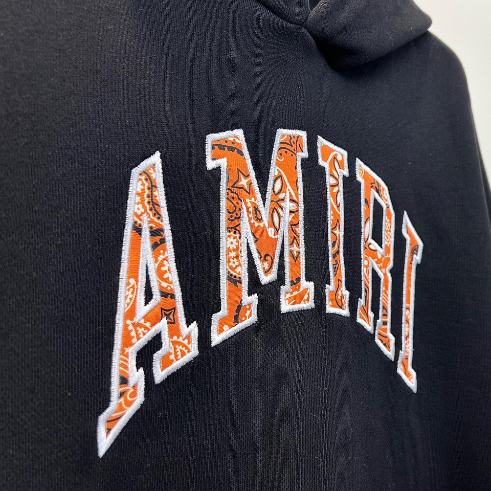 Amiri あみりパーカーｎ級品 柔らかい フード付き 人気品 プリント 純綿 シンプル トップス ファッション ブラック_5