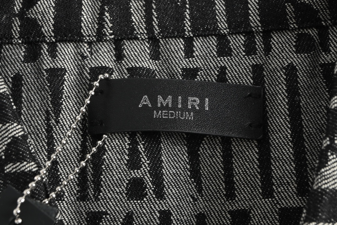 Amiri ラミーシャツとは偽物 シャツ ロゴプリント 半袖 純綿 柔らかい シンプル トップス 男女兼用 ブラック_5