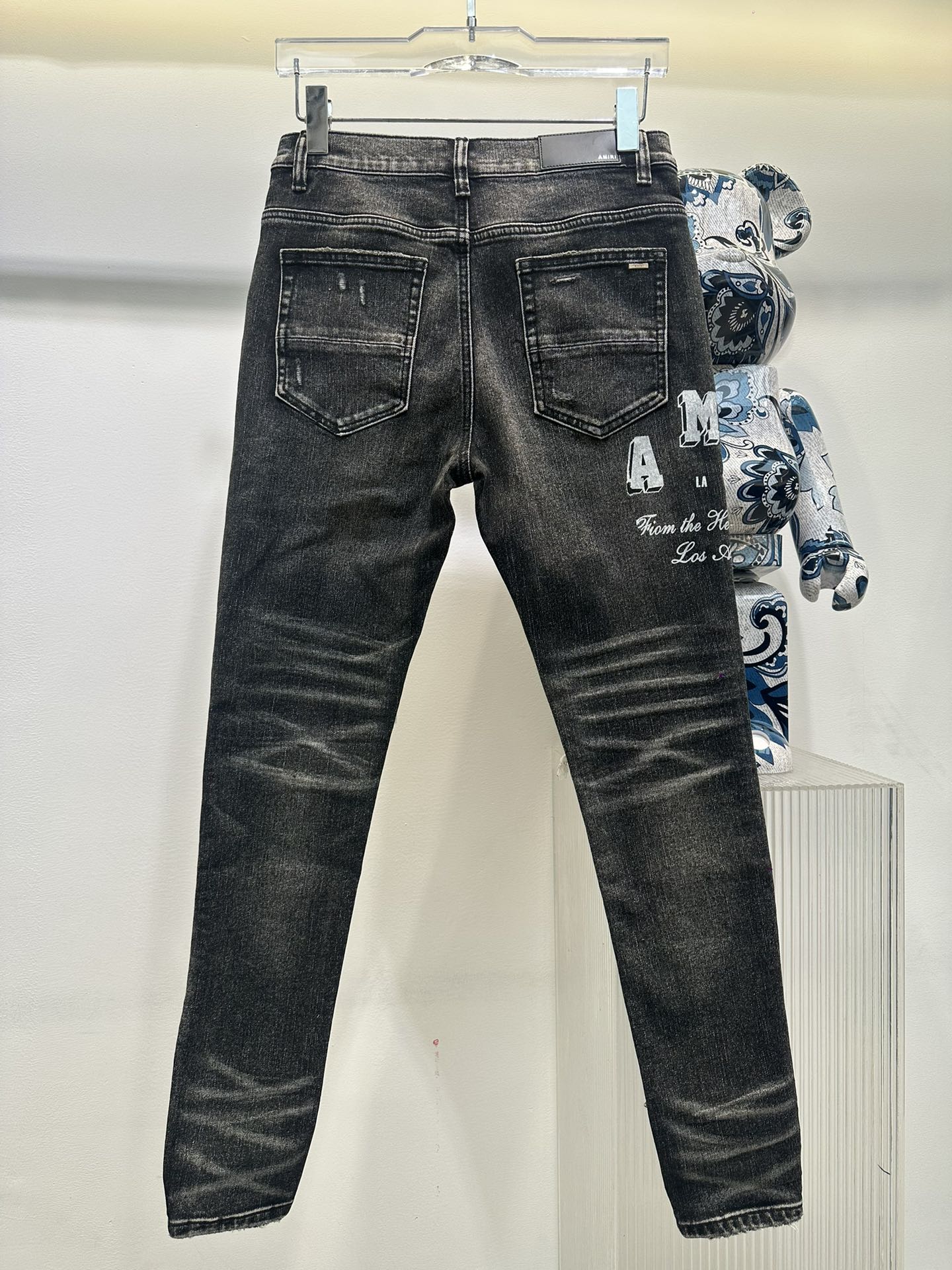 AMIRIジーンズ505コピー シンプル ジンーズ パンツ ズボン デニム素材 柔らかい ファッション ブラック_6