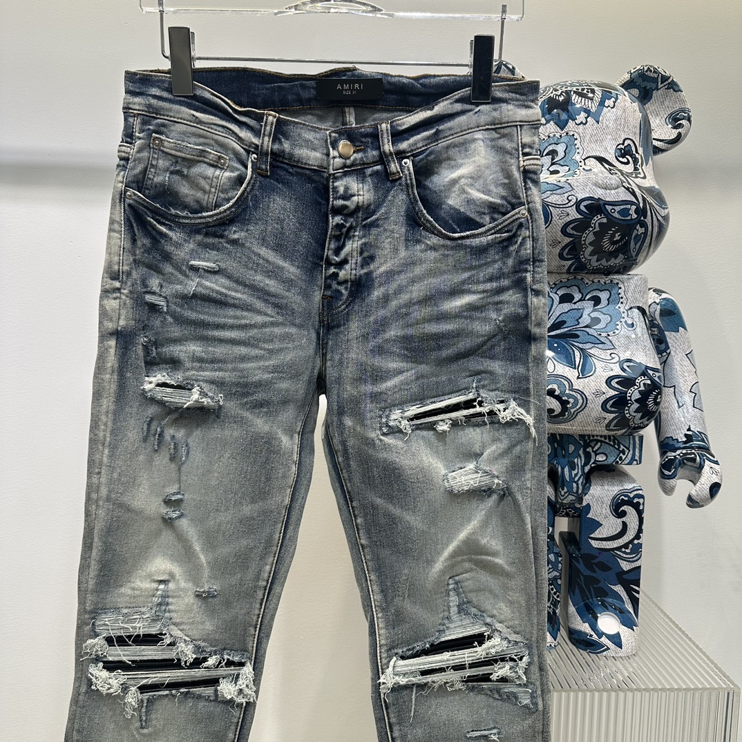 AMIRI 限定セール低価 8ジーンズスーパーコピー シンプル ジンーズ パンツ ズボン デニム素材 柔らかい グレイ_2