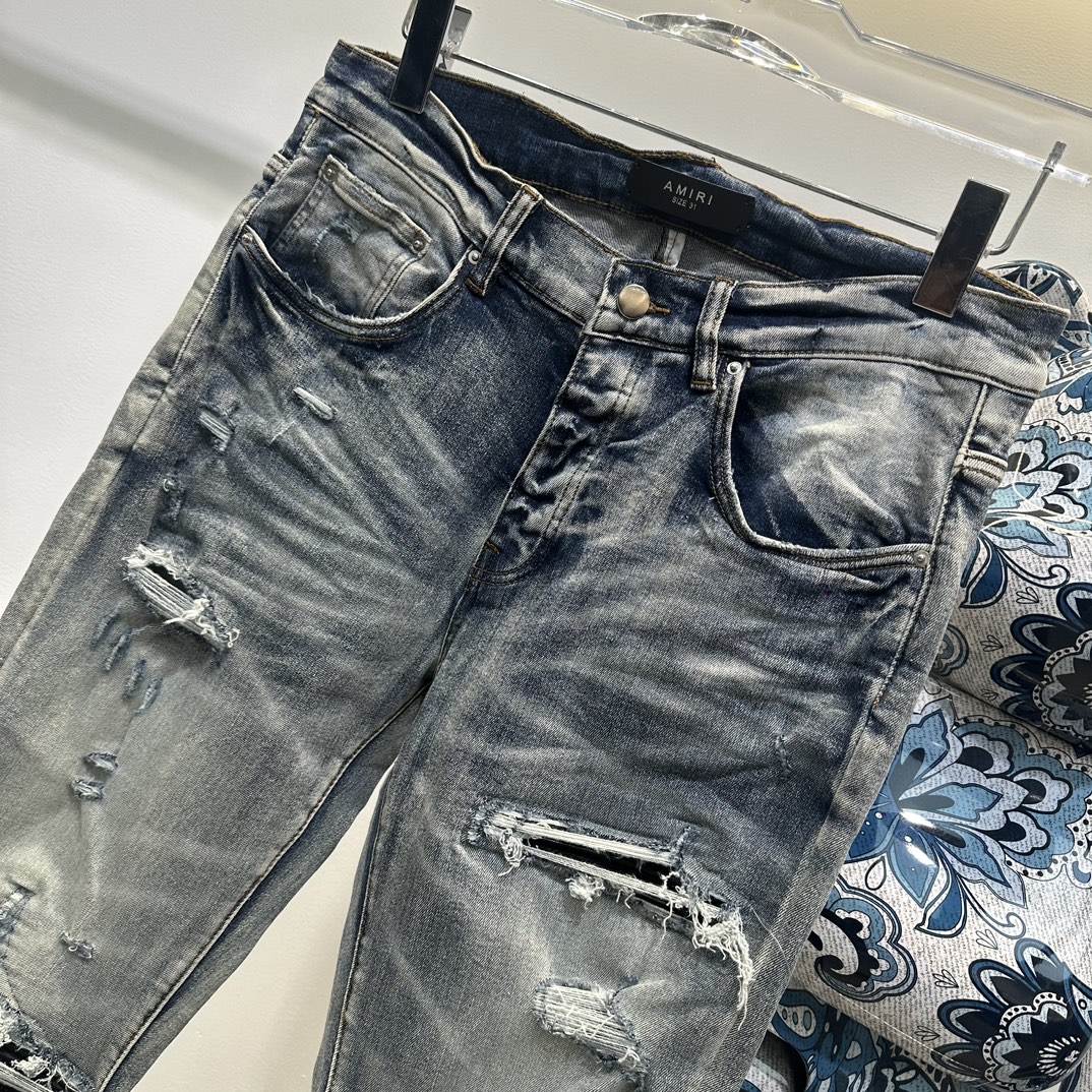 AMIRI 限定セール低価 8ジーンズスーパーコピー シンプル ジンーズ パンツ ズボン デニム素材 柔らかい グレイ_3