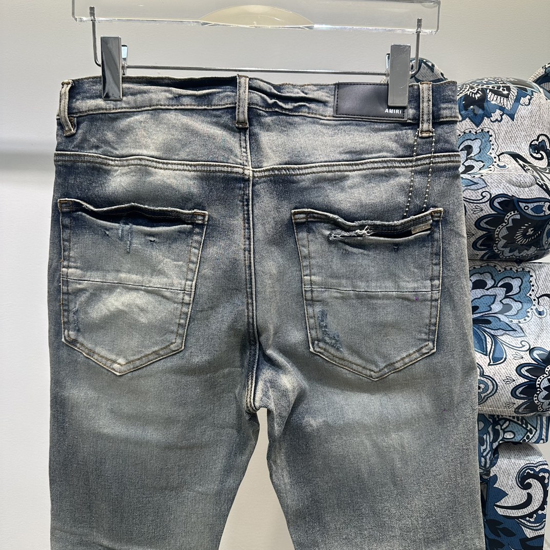 AMIRI 限定セール低価 8ジーンズスーパーコピー シンプル ジンーズ パンツ ズボン デニム素材 柔らかい グレイ_4