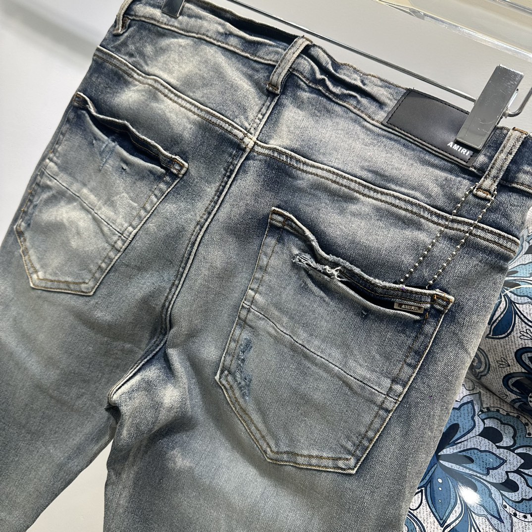 AMIRI 限定セール低価 8ジーンズスーパーコピー シンプル ジンーズ パンツ ズボン デニム素材 柔らかい グレイ_5