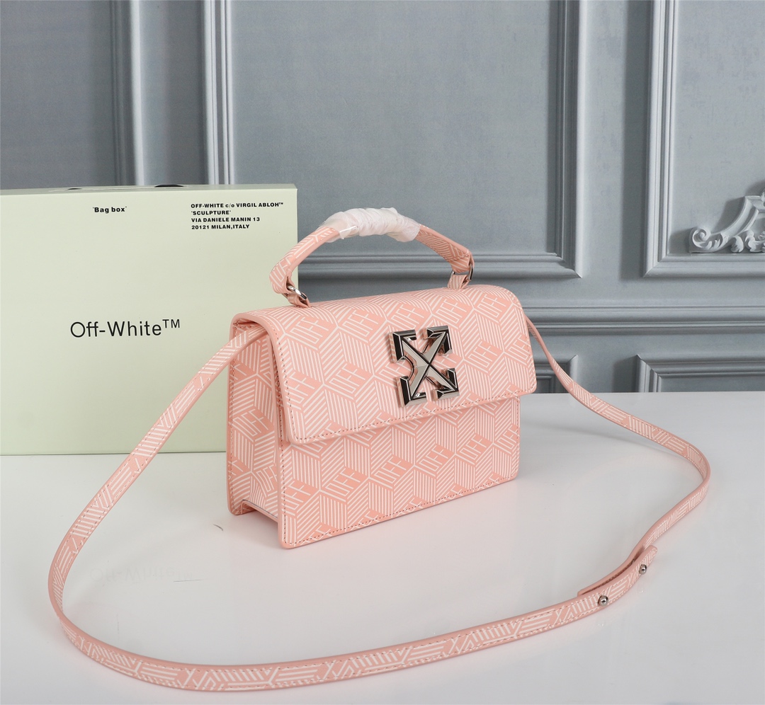 OFFWHITEオフホワイトカバン偽物 軽量 バッグ 防水 斜めがけバッグ ファッション 女性 ピンク_2