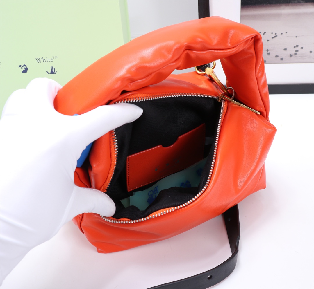 OFFWHITEオフホワイト 手袋Ｎ級品 お買い得豊富な 斜め掛けバッグ レディース ファッション オレンジ色_9