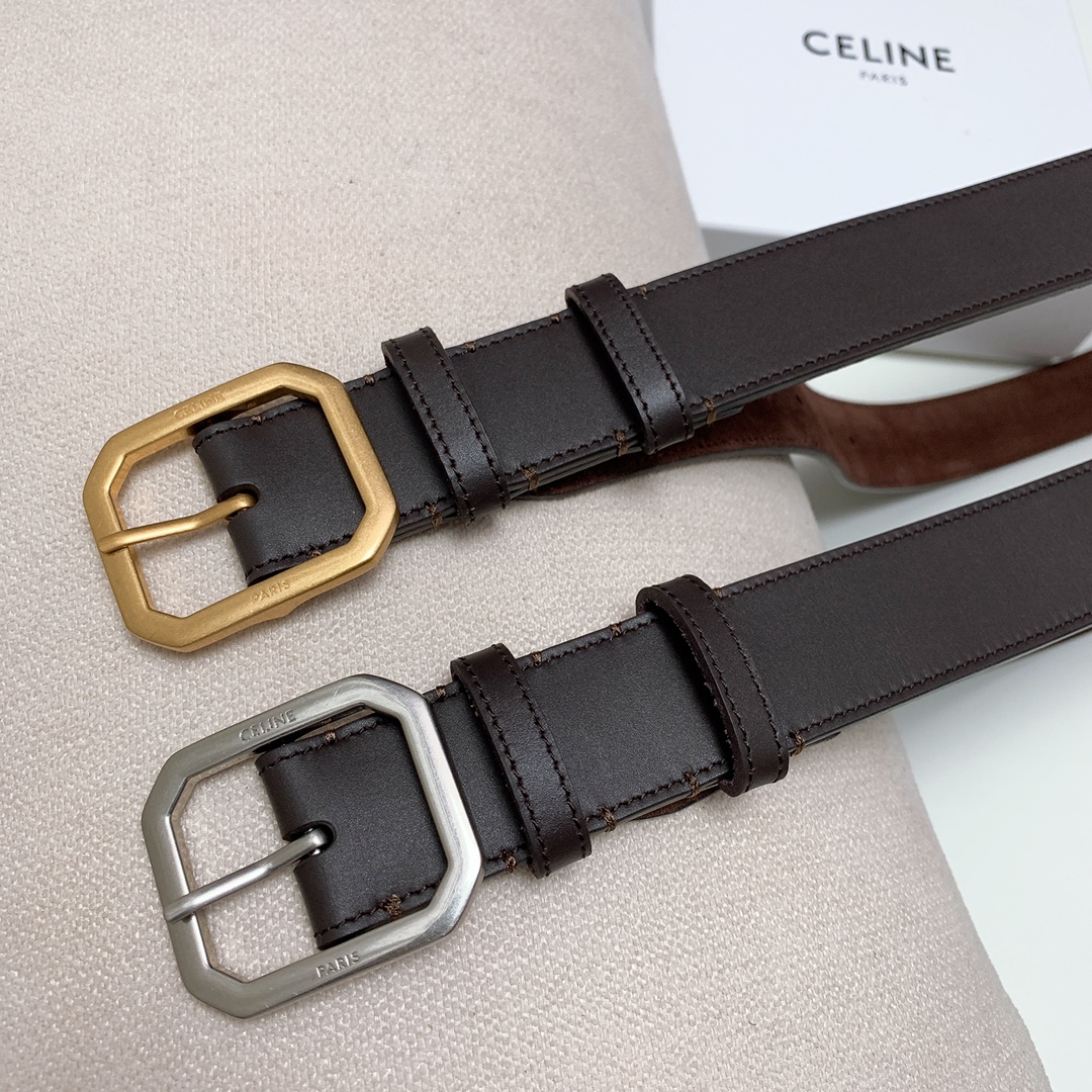 celine ベルトＮ級品 ビジネス 通勤 牛革 シンプル 幅3.5㎝ 人気品 ファッション 長さ調整可能 ブラック_10
