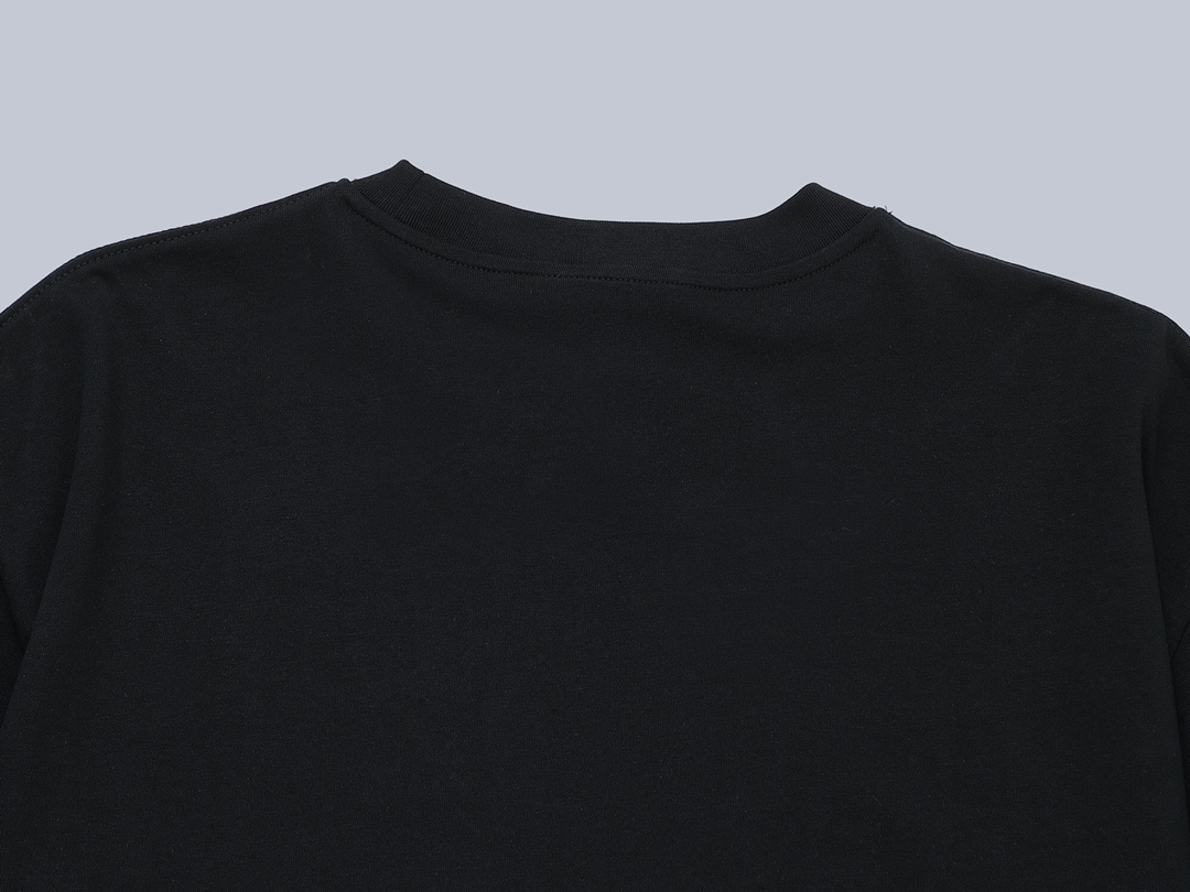 限定販売 最高品質 dior atelier tシャツスーパーコピー 短袖 トップス 純綿 ゆったり プリント 男女兼用 ブラック_9