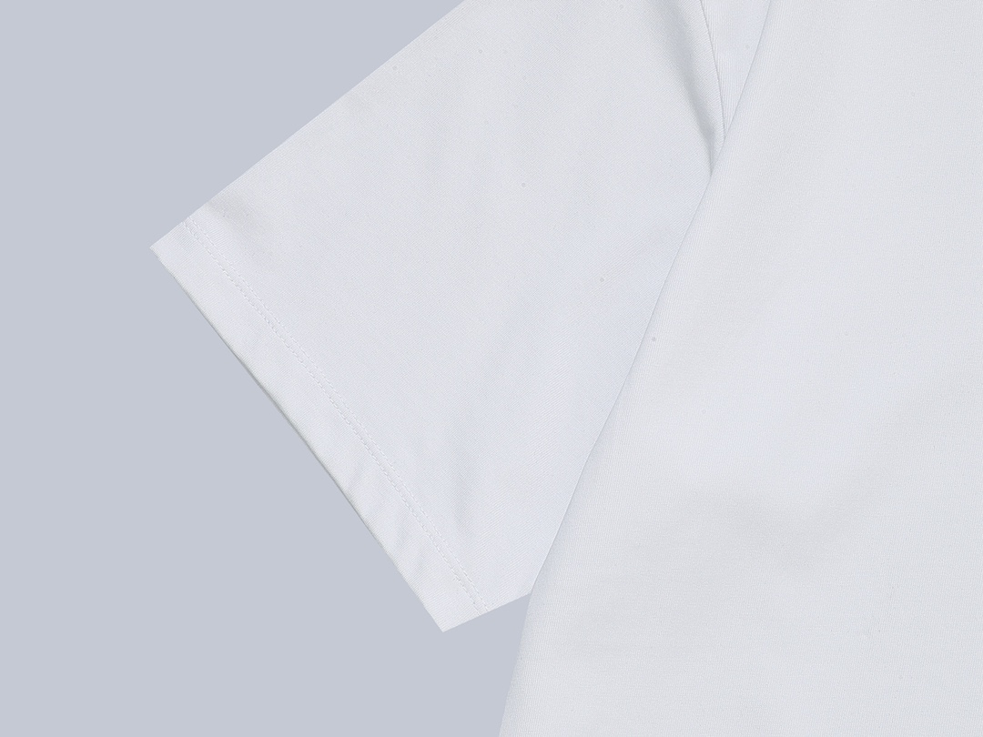 限定販売 最高品質 ディオールt激安通販 短袖 トップス 純綿 ゆったり プリント 男女兼用 ホワイト_4