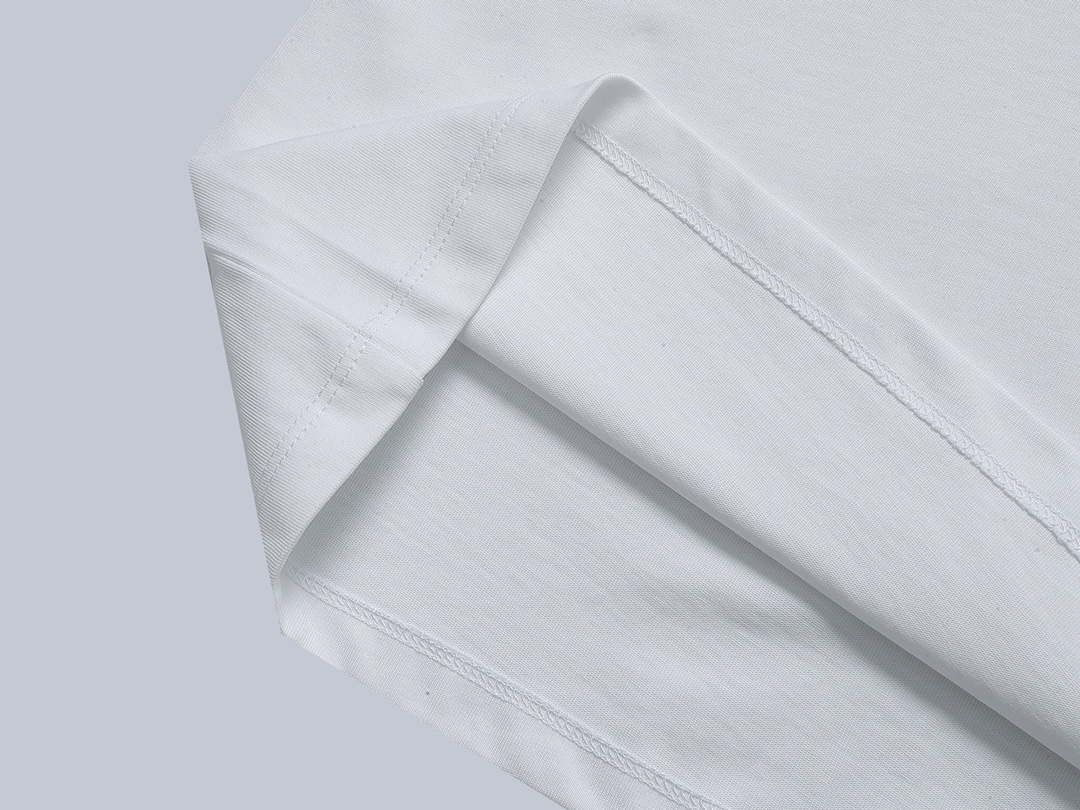 限定販売 最高品質 ディオールt激安通販 短袖 トップス 純綿 ゆったり プリント 男女兼用 ホワイト_6