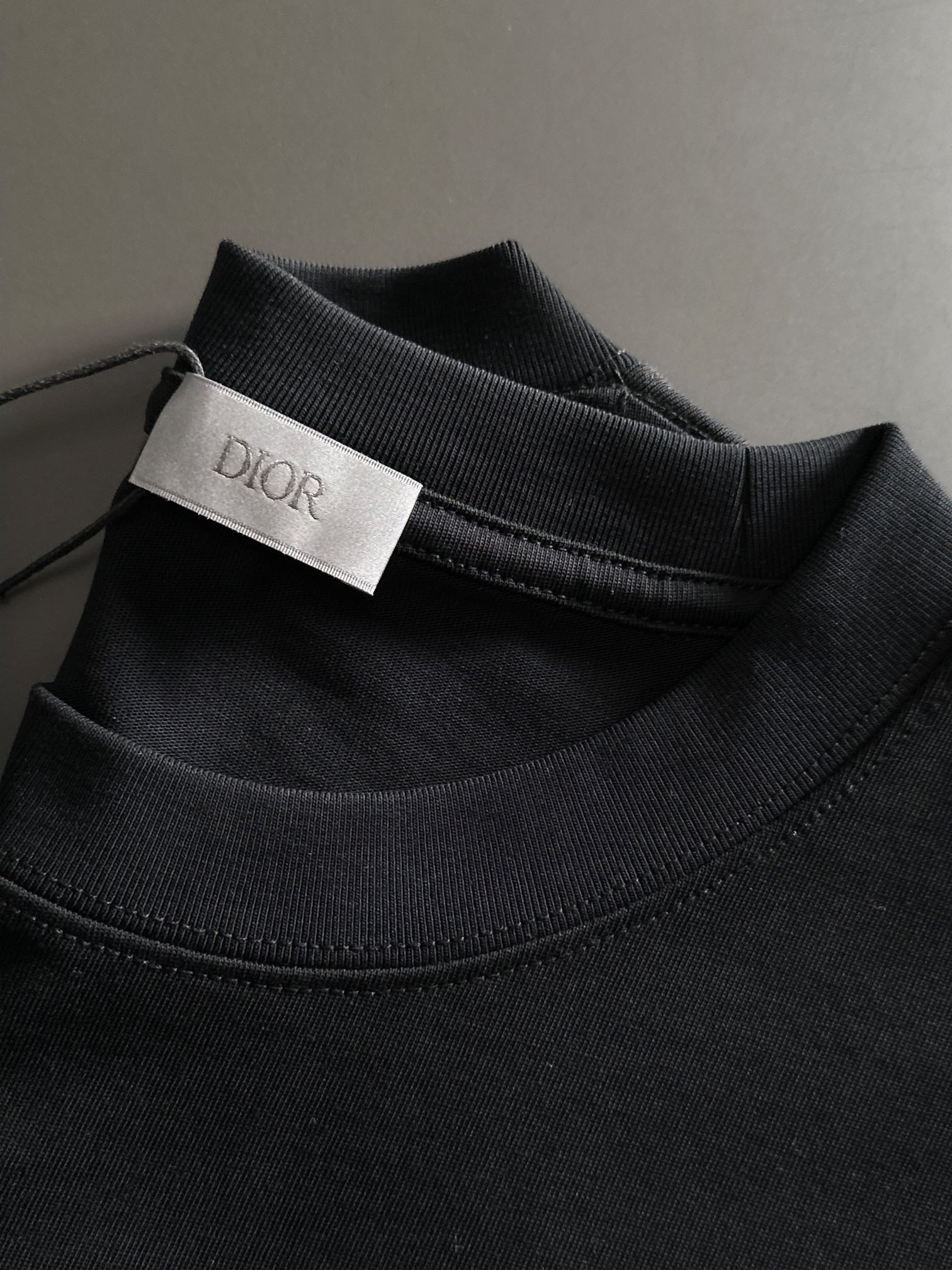 爆買い大得価 ディオール tシャツ激安通販 短袖 品質保証 トップス 純綿 シンプル 人気新品 柔らかい ブラック_5