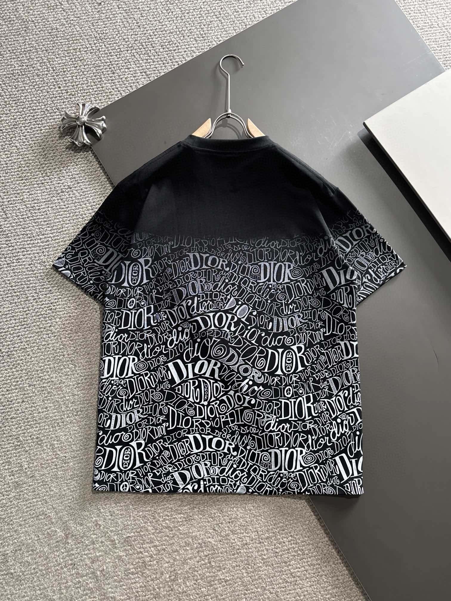 触り心地のいい ディオール ティーシャツＮ級品 短袖 トップス 純綿tシャツ シンプル 人気品 カラフル ブラック_9