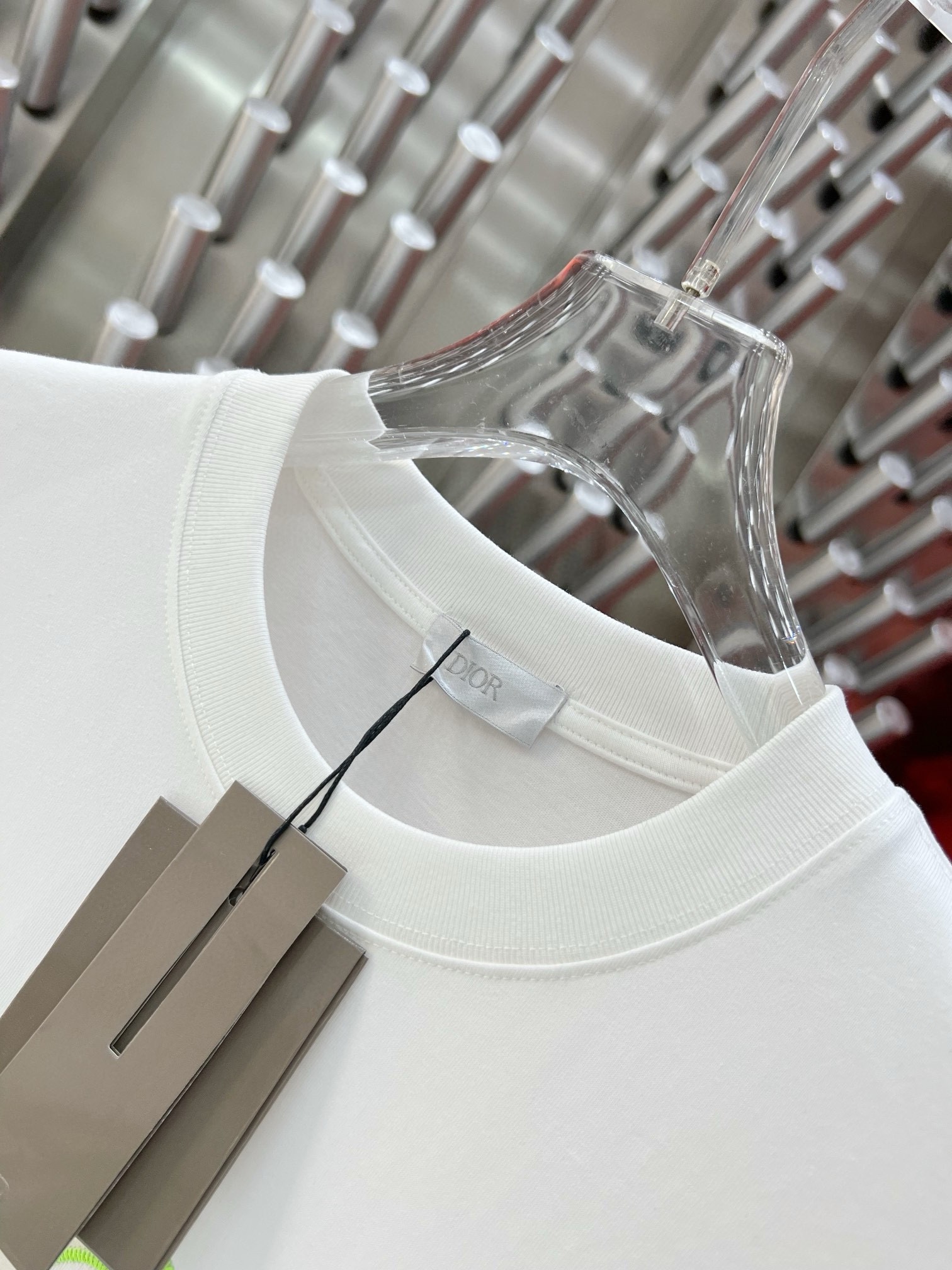 ディオール ロンtコピー 純綿 シンプル 半袖 トップス ロゴプリント 通気性いい 品質保証 ホワイト_5